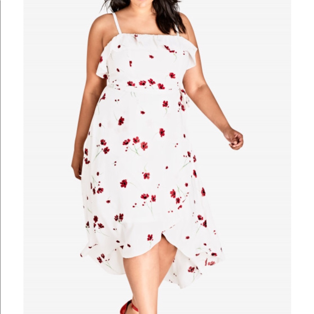 City Chic Faux Wrap Dress